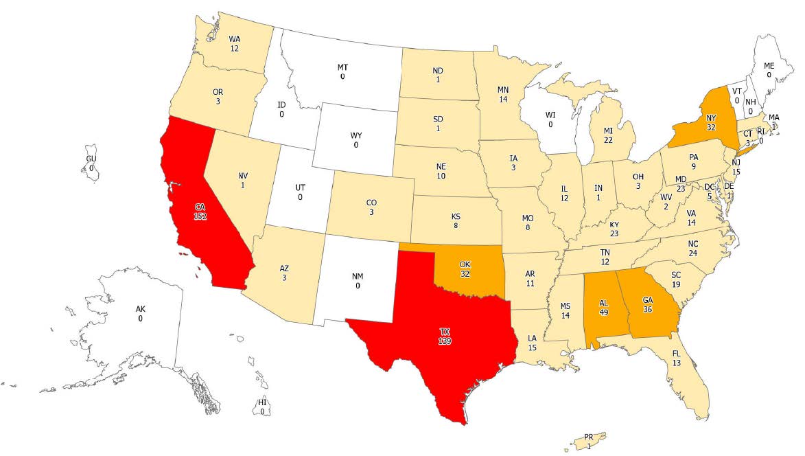 Drug Burglary Reports for 2015